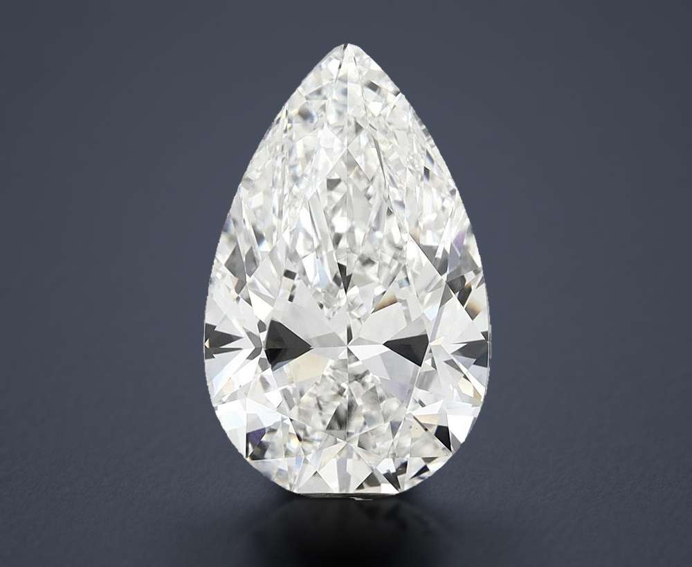 12.03ct F VVS2 Rare Carat Ideal Cut Pear Lab Grown Diamond