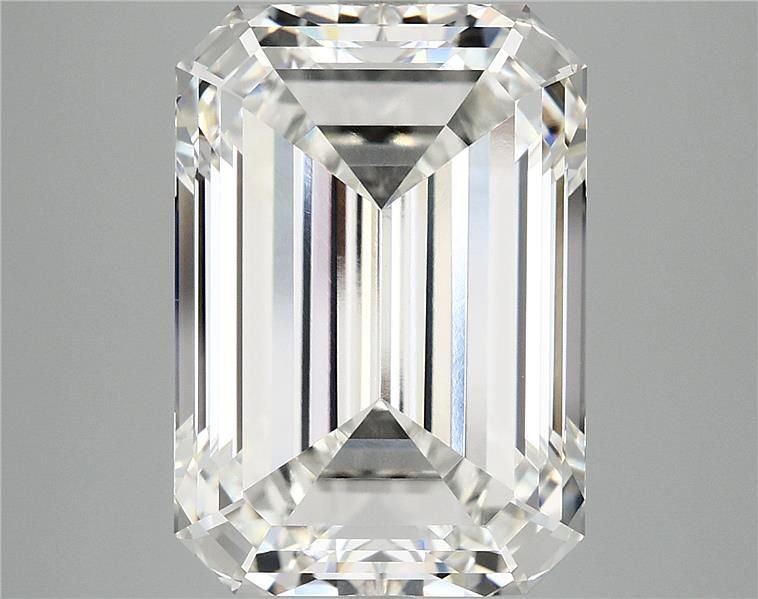 10.56ct G VVS2 Rare Carat Ideal Cut Emerald Lab Grown Diamond