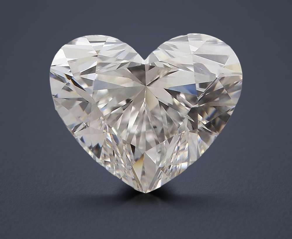 0.90ct H VVS1 Excellent Cut Heart Diamond