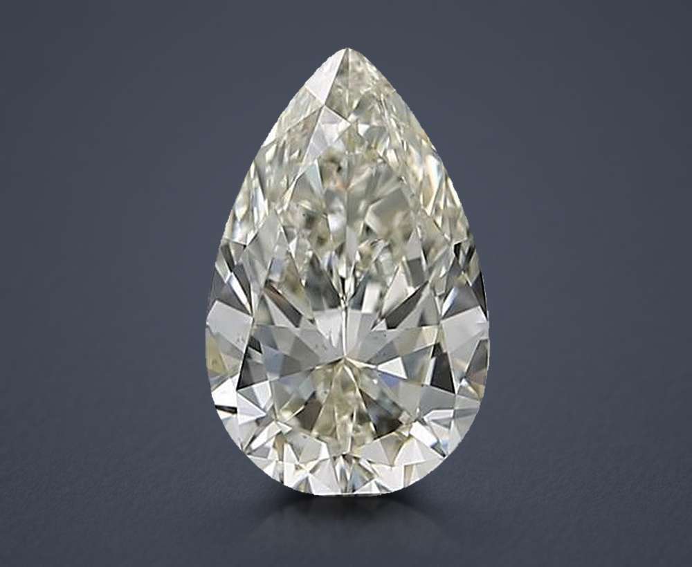 2.71ct K SI1 Very Good Cut Pear Diamond