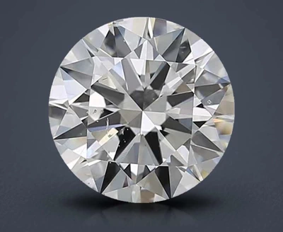 3.21ct H SI2 Rare Carat Ideal Cut Round Diamond