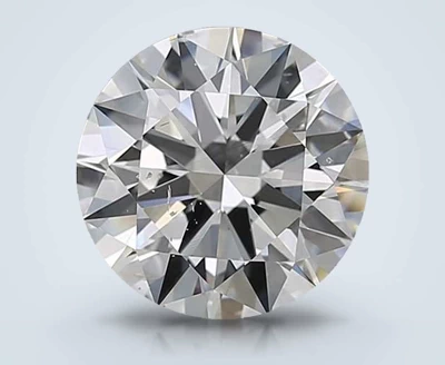 3.21ct H SI2 Rare Carat Ideal Cut Round Diamond