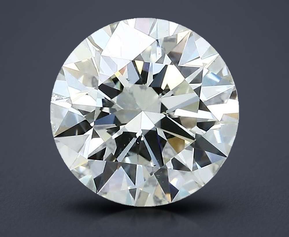 2.26ct J VS2 Rare Carat Ideal Cut Round Diamond