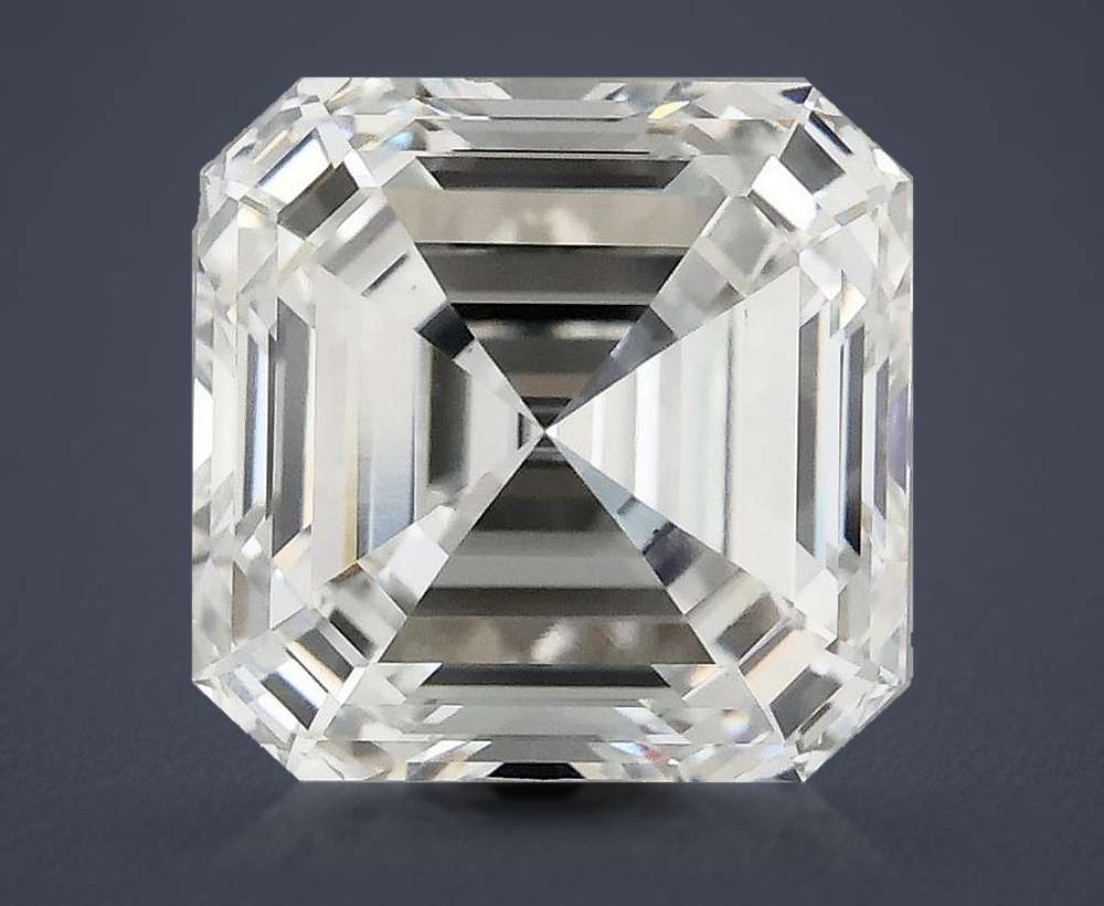4.09ct F VS1 Excellent Cut Asscher Lab Grown Diamond