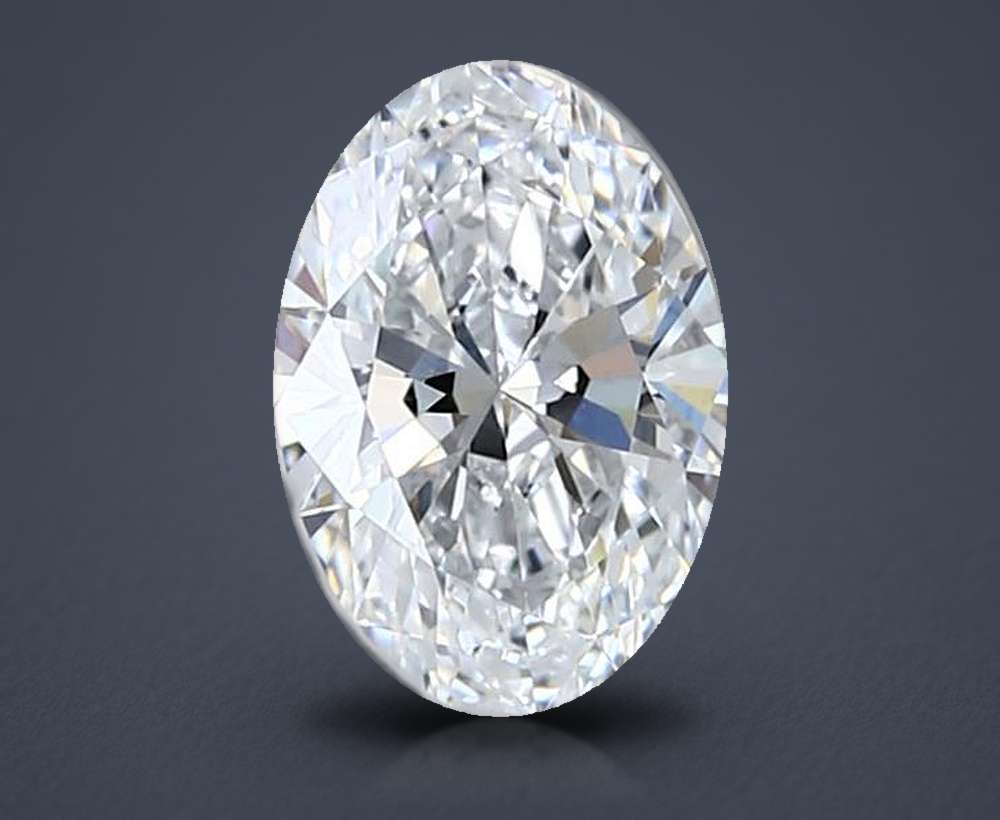 1.05ct D VVS2 Rare Carat Ideal Cut Oval Lab Grown Diamond