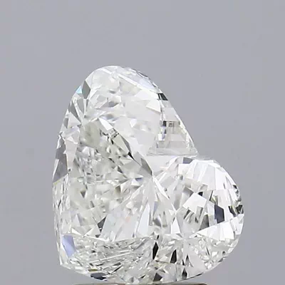 3.00ct G SI1 Rare Carat Ideal Cut Heart Lab Grown Diamond