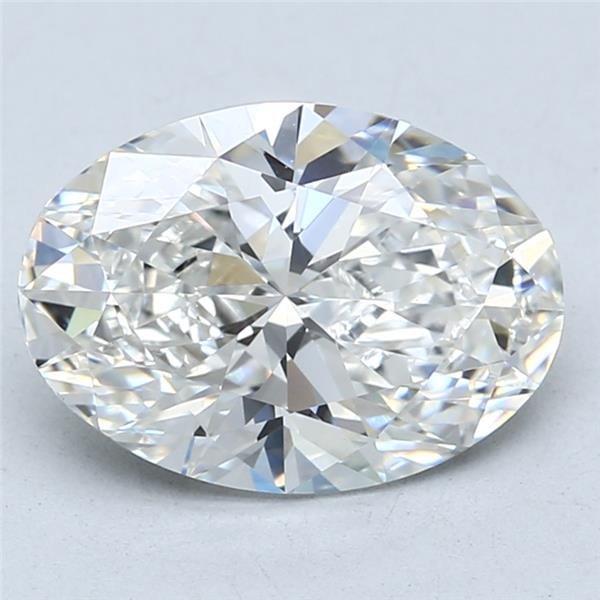 3.03ct F VVS2 Rare Carat Ideal Cut Oval Lab Grown Diamond