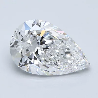 3.50ct D SI1 Very Good Cut Pear Diamond