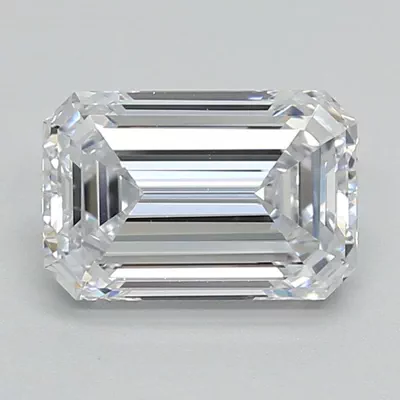 1.47ct D VS1 Rare Carat Ideal Cut Emerald Lab Grown Diamond