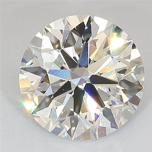 3.01ct J VS2 Excellent Cut Round Lab Grown Diamond