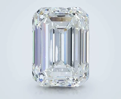 2.51ct H VS1 Rare Carat Ideal Cut Emerald Diamond