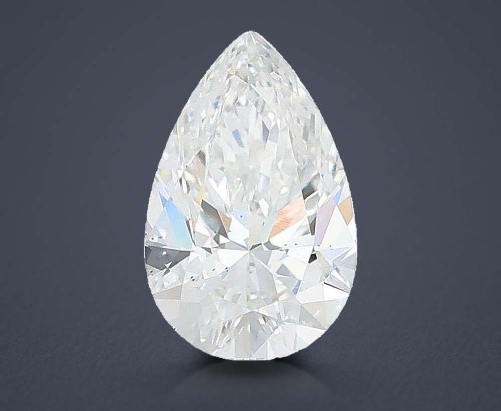 1.02ct E VS2 Rare Carat Ideal Cut Pear Lab Grown Diamond