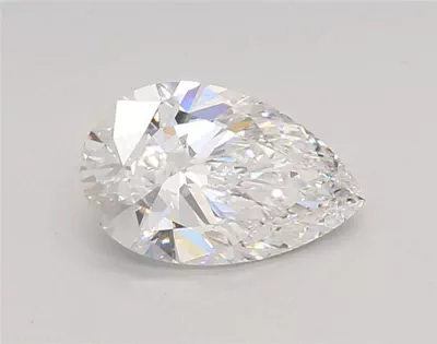 1.31ct D VVS2 Rare Carat Ideal Cut Pear Lab Grown Diamond