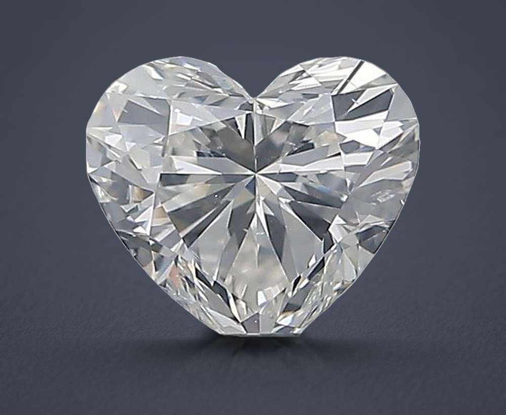0.97ct I SI2 Rare Carat Ideal Cut Heart Diamond