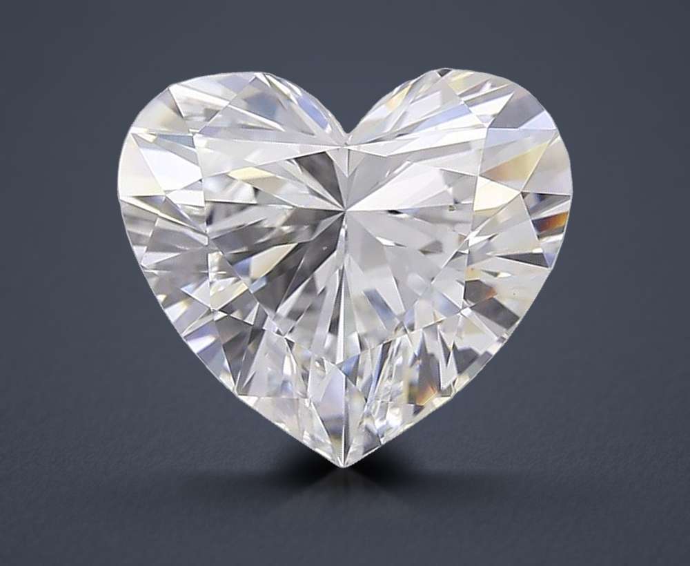 2.00ct F VVS2 Rare Carat Ideal Cut Heart Lab Grown Diamond