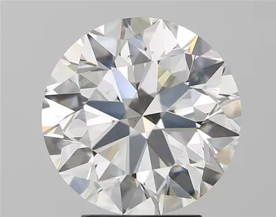 3.73ct I SI1 Rare Carat Ideal Cut Round Diamond