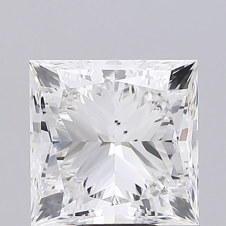 8.01ct F VS2 Excellent Cut Princess Lab Grown Diamond