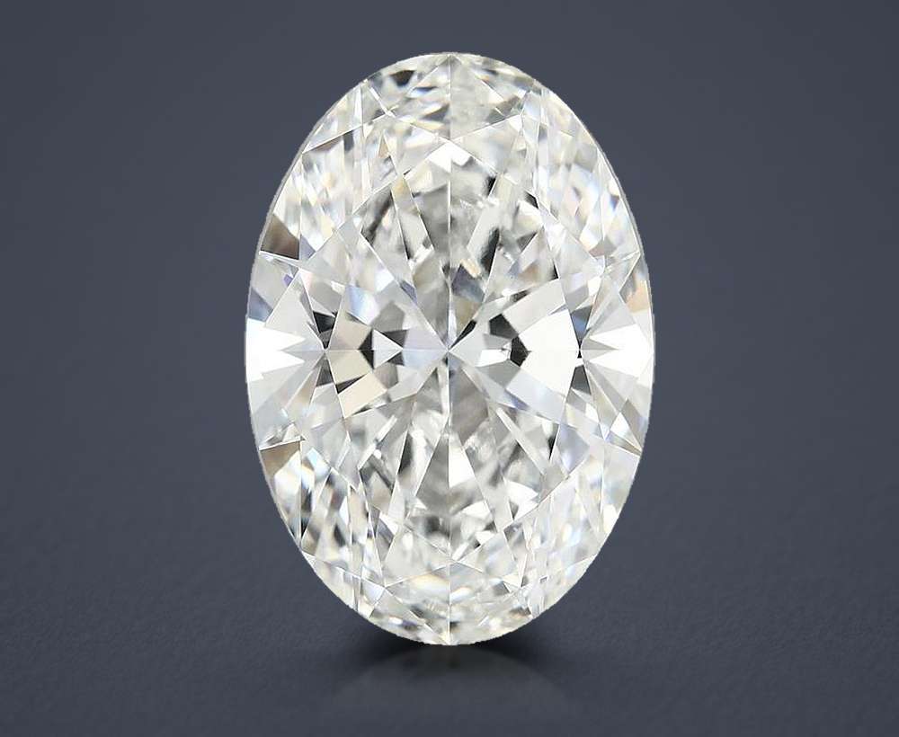 10.13ct F VVS2 Rare Carat Ideal Cut Oval Lab Grown Diamond