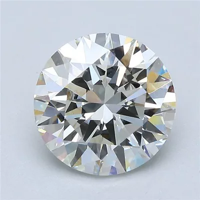 3.08ct J VS2 Rare Carat Ideal Cut Round Diamond