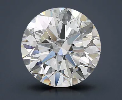 2.51ct I SI2 Rare Carat Ideal Cut Round Diamond
