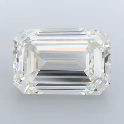 13.22ct H VVS2 Rare Carat Ideal Cut Emerald Lab Grown Diamond