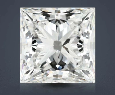 10.47ct F VVS2 Rare Carat Ideal Cut Princess Lab Grown Diamond