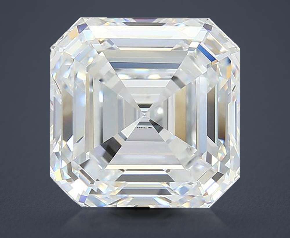 4.13ct E VVS1 Rare Carat Ideal Cut Asscher Lab Grown Diamond