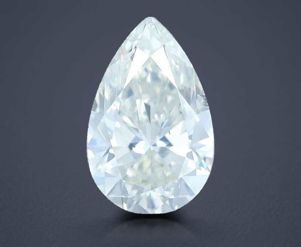 2.03ct I SI2 Rare Carat Ideal Cut Pear Diamond