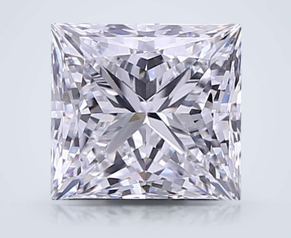 2.09ct E VVS1 Rare Carat Ideal Cut Princess Lab Grown Diamond