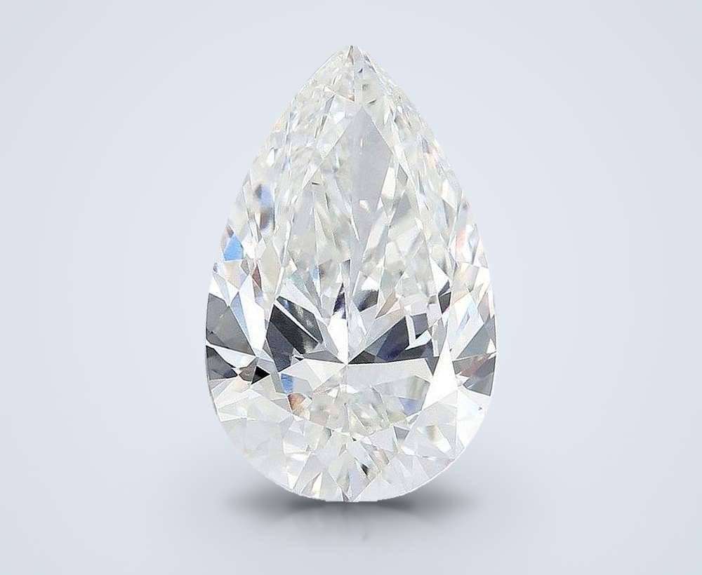 10.54ct F VVS2 Rare Carat Ideal Cut Pear Lab Grown Diamond