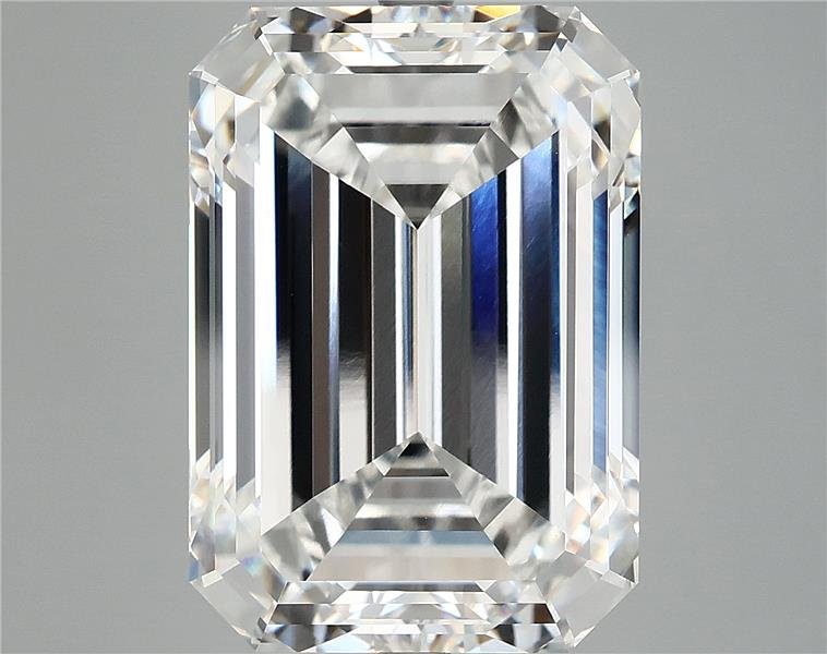 13.06ct F VVS2 Rare Carat Ideal Cut Emerald Lab Grown Diamond