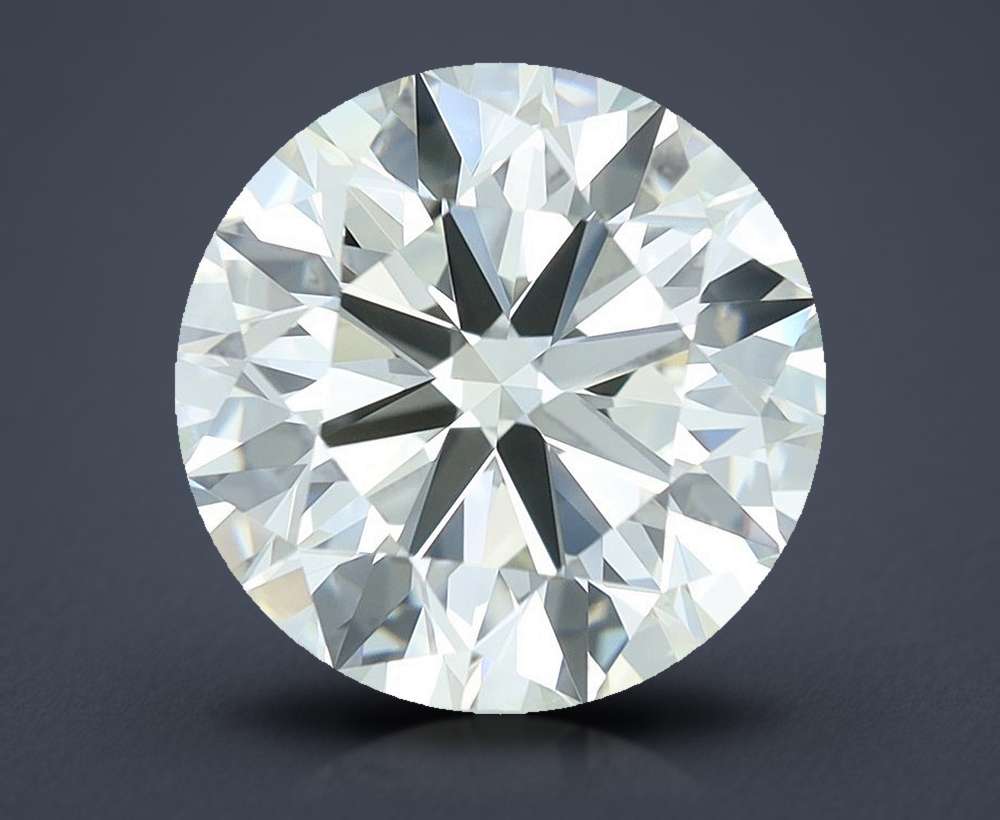2.82ct J SI1 Rare Carat Ideal Cut Round Diamond