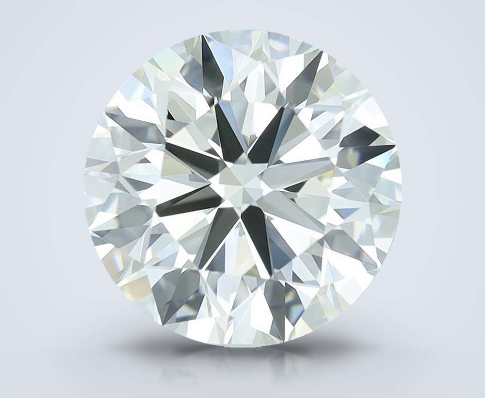 2.82ct J SI1 Rare Carat Ideal Cut Round Diamond