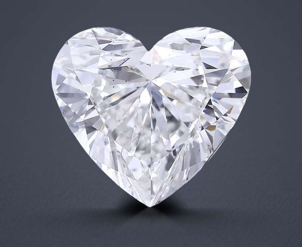 10.07ct F VS2 Rare Carat Ideal Cut Heart Lab Grown Diamond