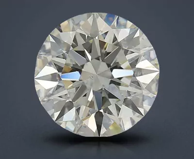 2.51ct J SI1 Rare Carat Ideal Cut Round Diamond