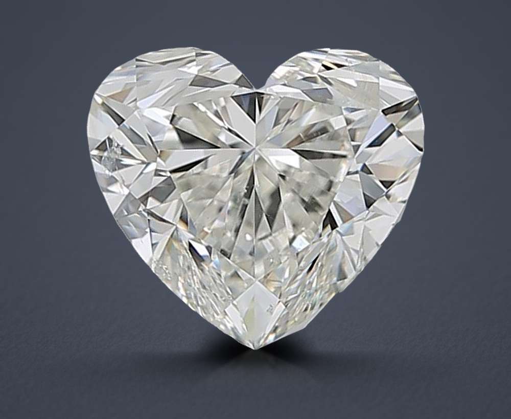 1.52ct J SI2 Rare Carat Ideal Cut Heart Diamond
