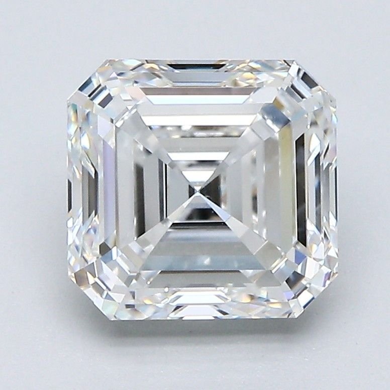 2.78ct E SI1 Rare Carat Ideal Cut Asscher Diamond