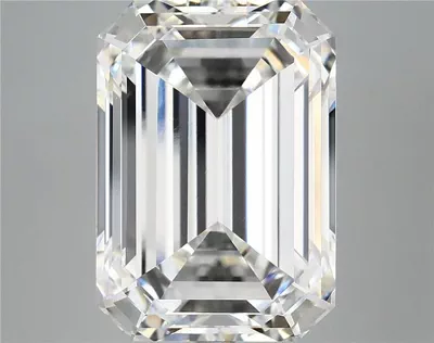 12.29ct F VVS2 Rare Carat Ideal Cut Emerald Lab Grown Diamond