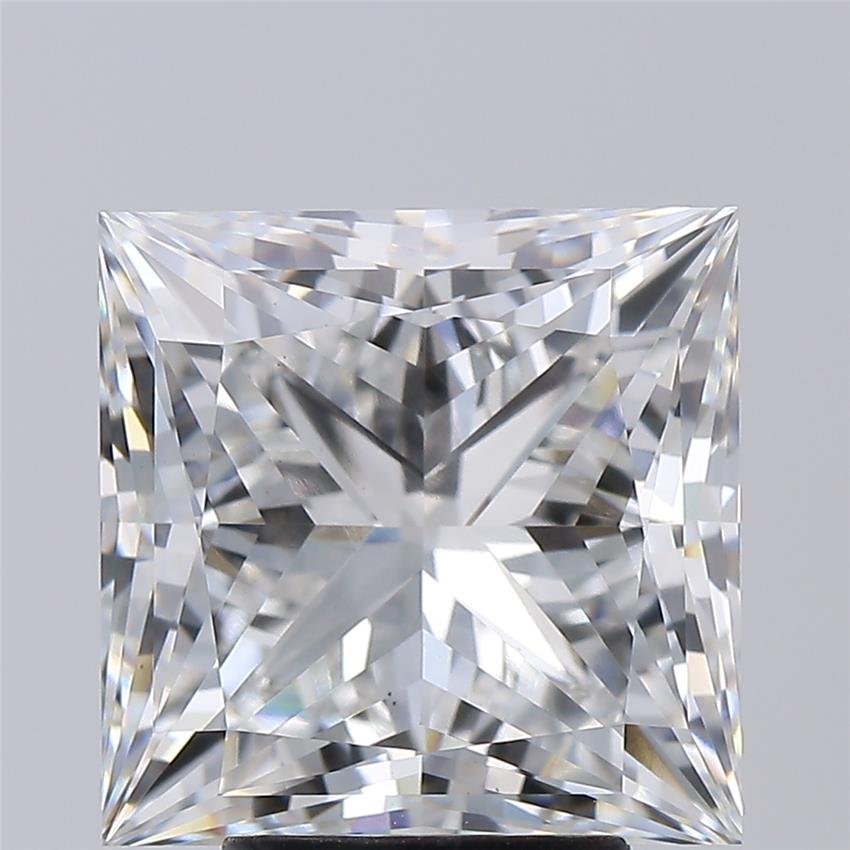 5.08ct F VS1 Rare Carat Ideal Cut Princess Lab Grown Diamond