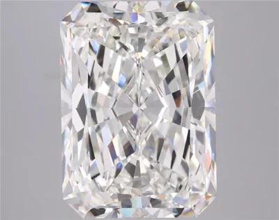 10.09ct G VVS2 Rare Carat Ideal Cut Radiant Lab Grown Diamond