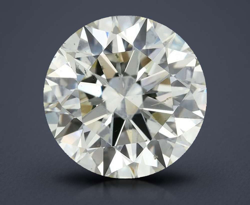 2.10ct K SI1 Rare Carat Ideal Cut Round Diamond