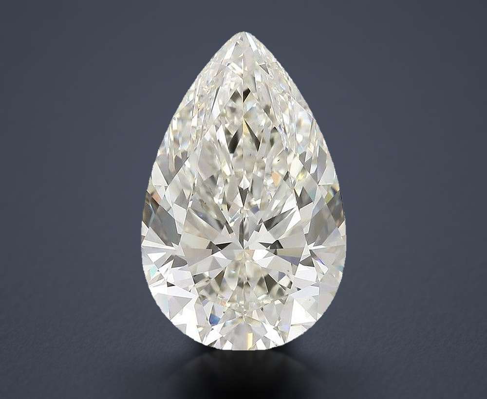 8.01ct I VS1 Rare Carat Ideal Cut Pear Diamond