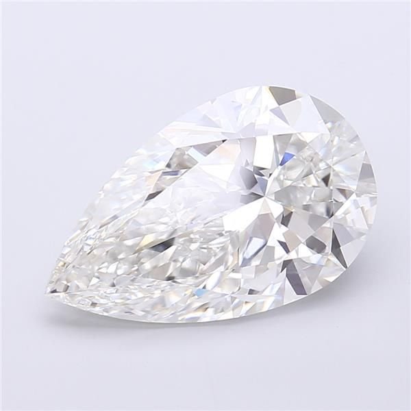 6.28ct F VVS2 Rare Carat Ideal Cut Pear Lab Grown Diamond