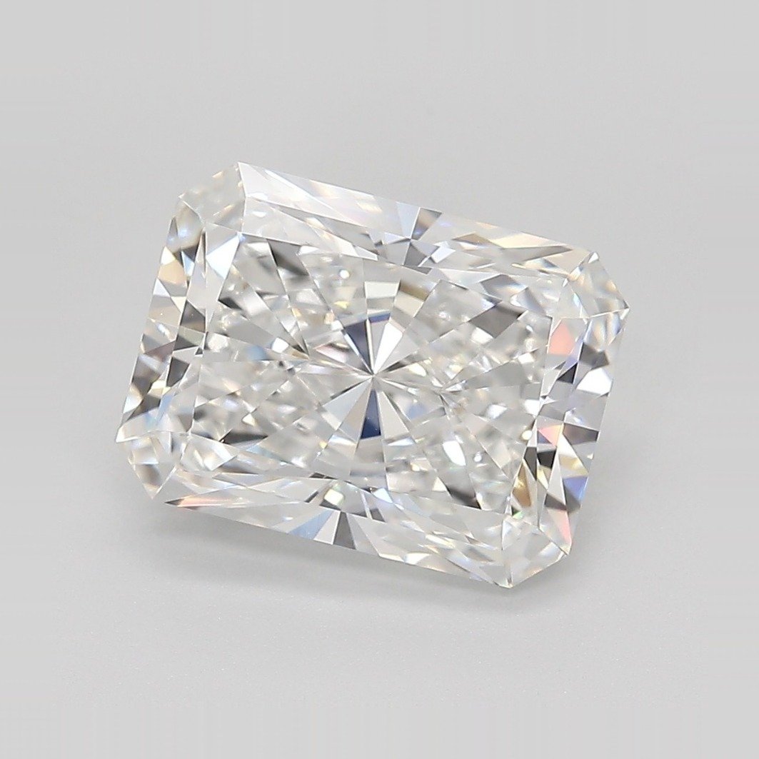 4.09ct E VVS2 Rare Carat Ideal Cut Radiant Lab Grown Diamond