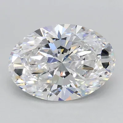 1.57ct D VVS2 Rare Carat Ideal Cut Oval Lab Grown Diamond