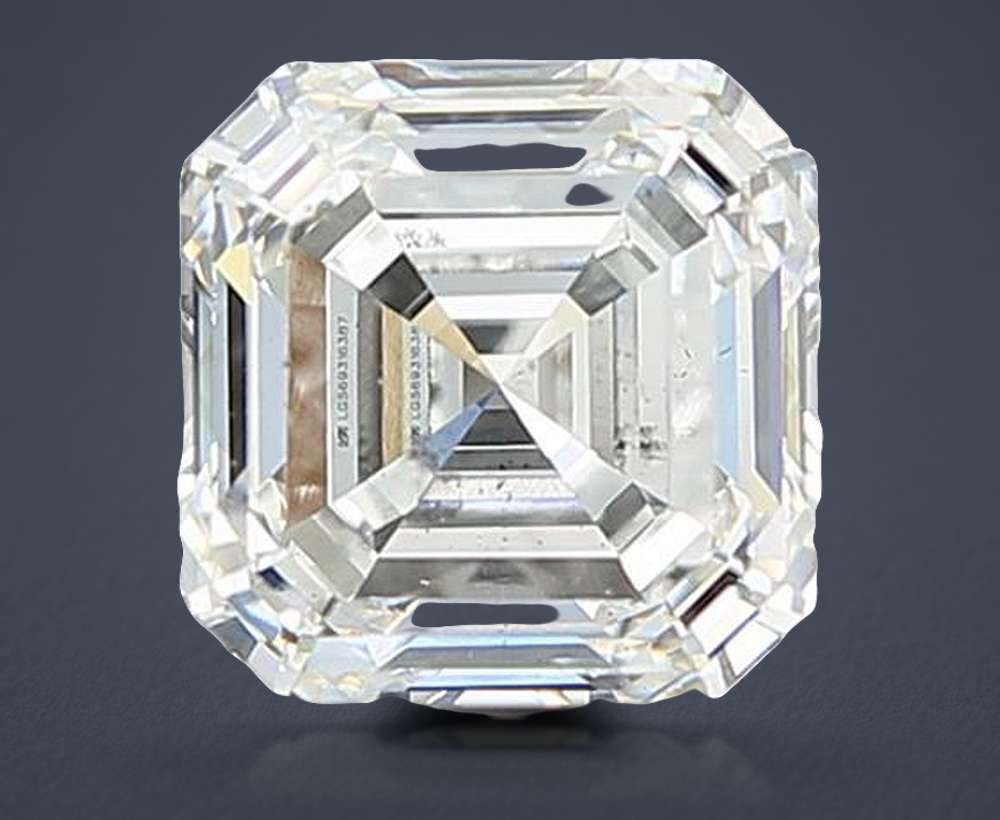 1.51ct F SI1 Very Good Cut Asscher Lab Grown Diamond