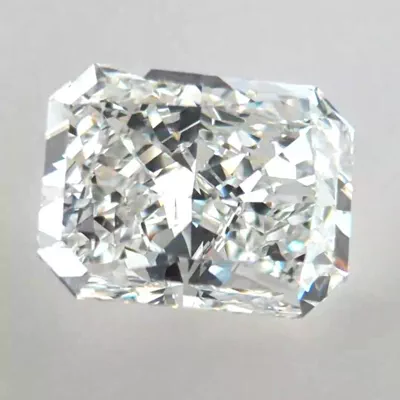 5.04ct E SI1 Rare Carat Ideal Cut Radiant Diamond