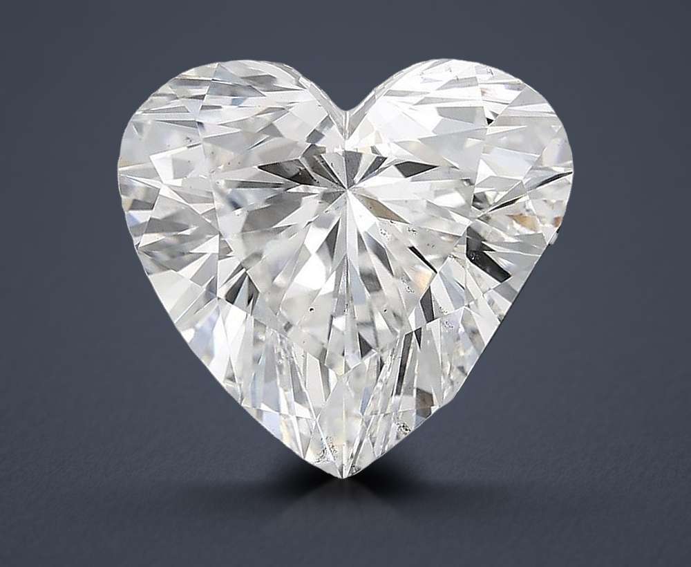 5.01ct E SI1 Rare Carat Ideal Cut Heart Lab Grown Diamond