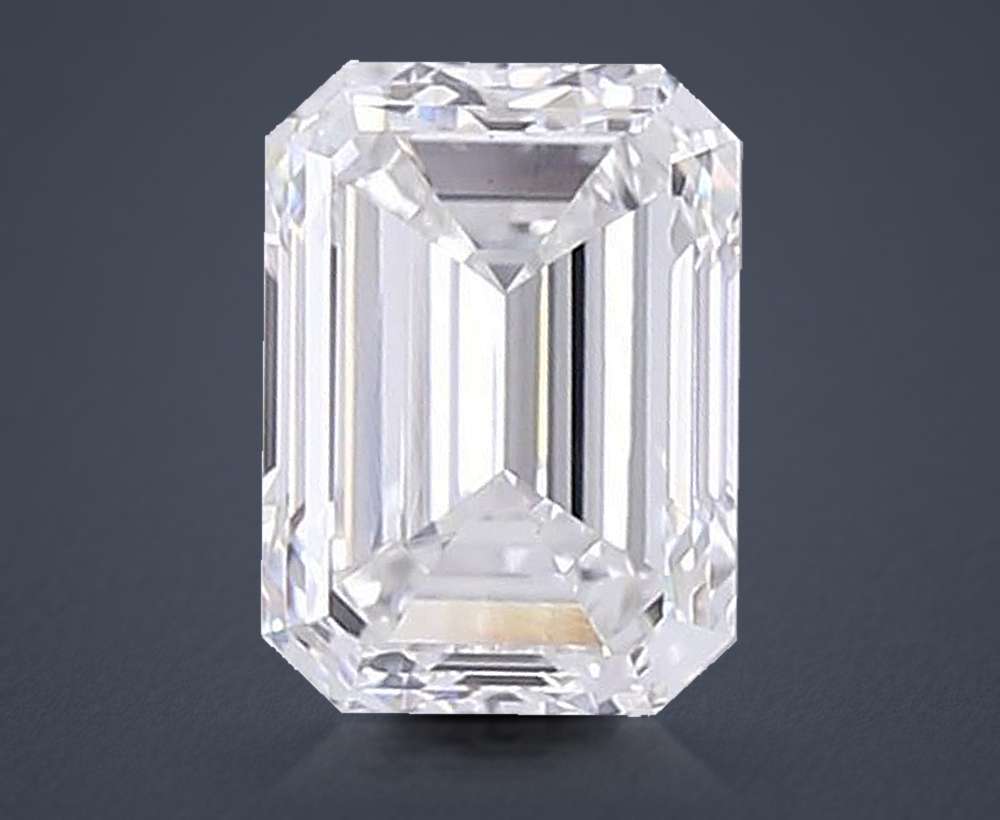 1.56ct F VS1 Very Good Cut Emerald Lab Grown Diamond