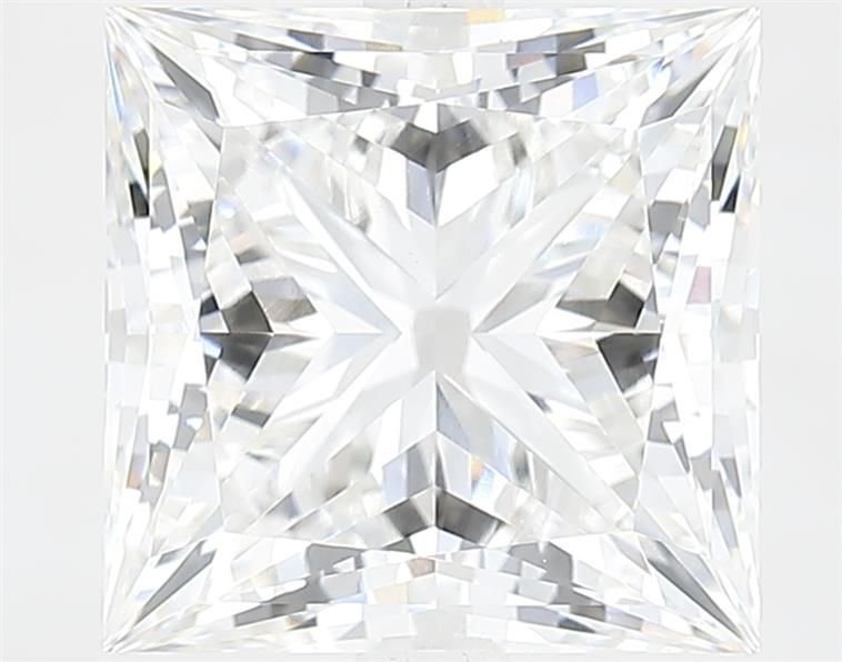 5.27ct F VS1 Rare Carat Ideal Cut Princess Lab Grown Diamond